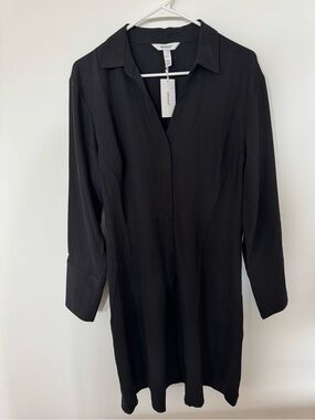 NWT | Spanx Black Classic Collared Dress | Size Large